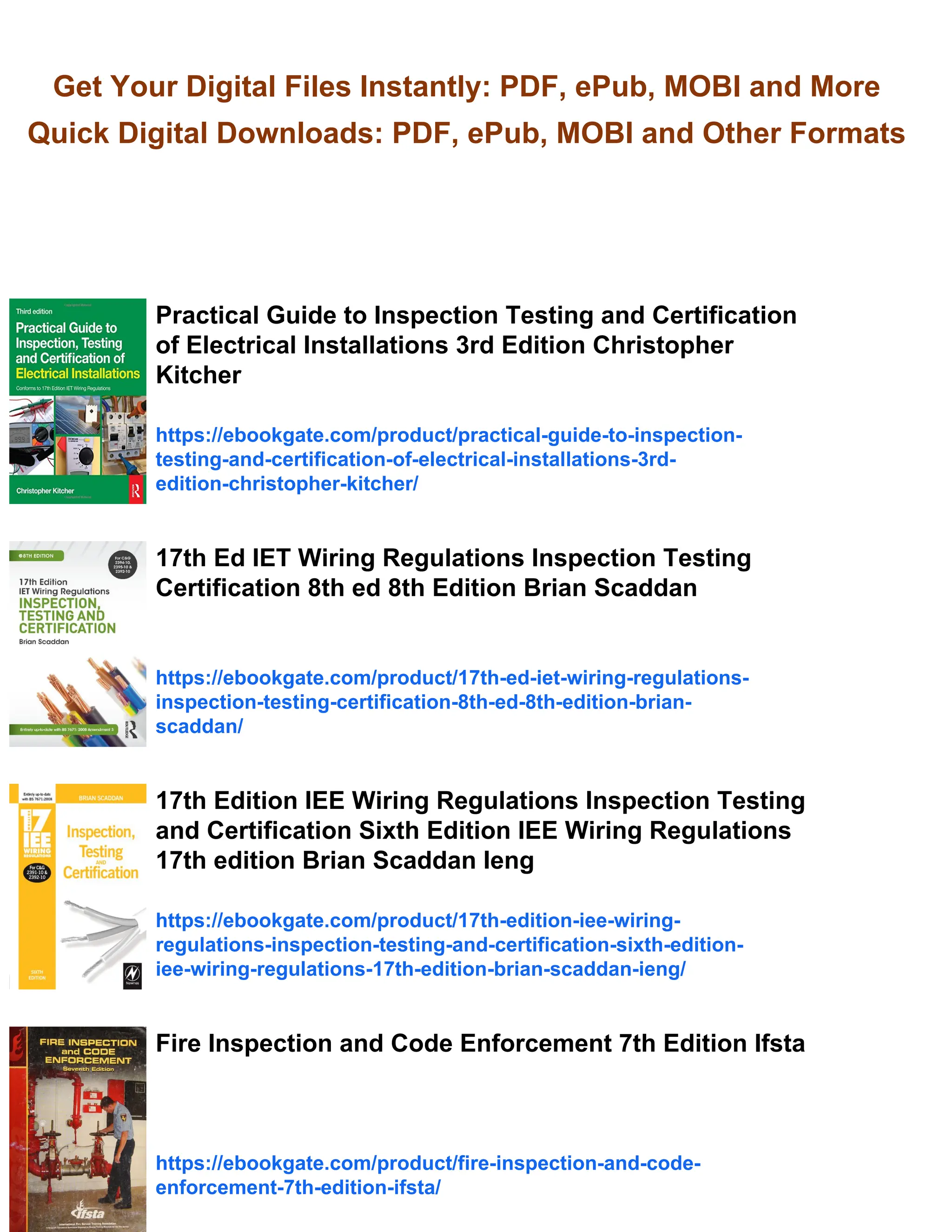 EIS Inspection Testing and Commissioning Malcolm Doughton | PDF