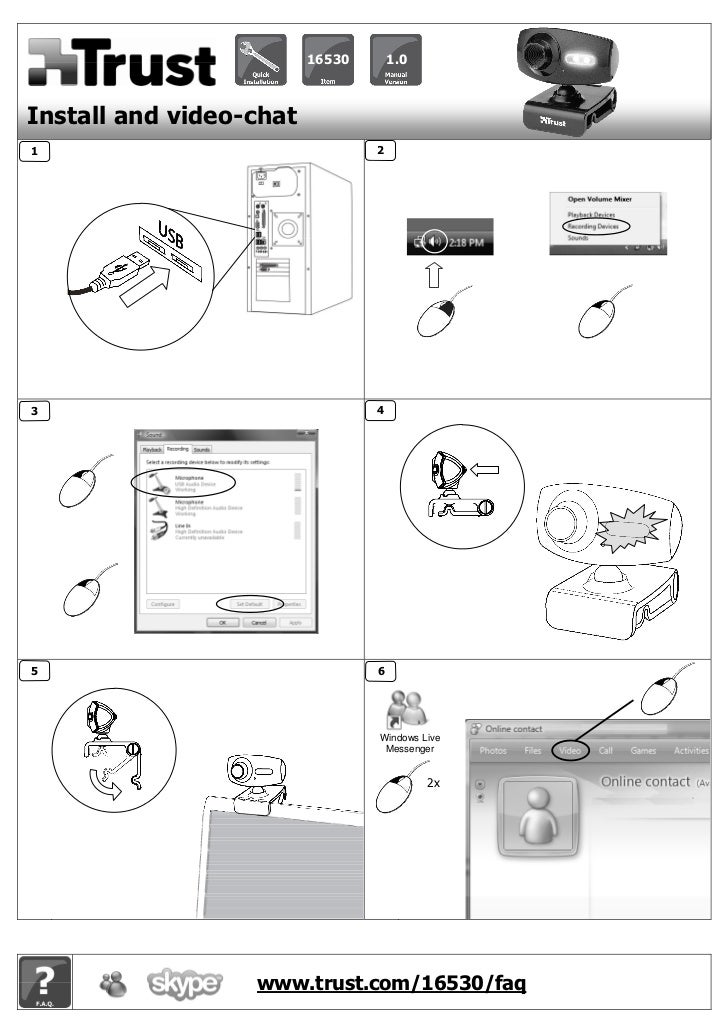 Trust webcam 16430 Driver Windows 10 (2020)