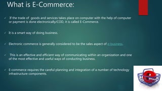e commerce business models | PPTX
