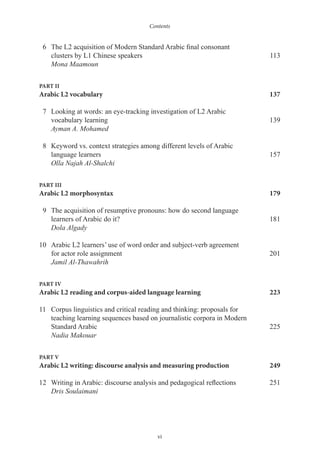 The Routledge Handbook Of Arabic Second Language Acquisition Mohammad T ...