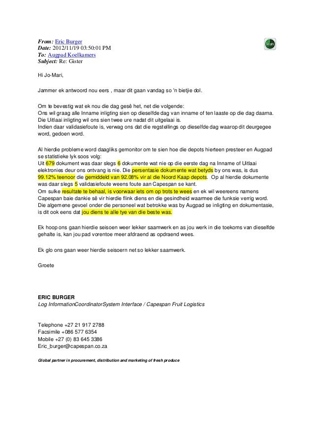 6. Capespan Getuigskrif