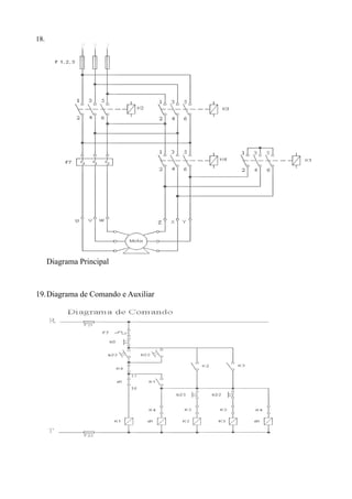 18.




      Diagrama Principal



19.Diagrama de Comando e Auxiliar
 