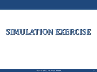 DEPARTMENT OF EDUCATION 11
 