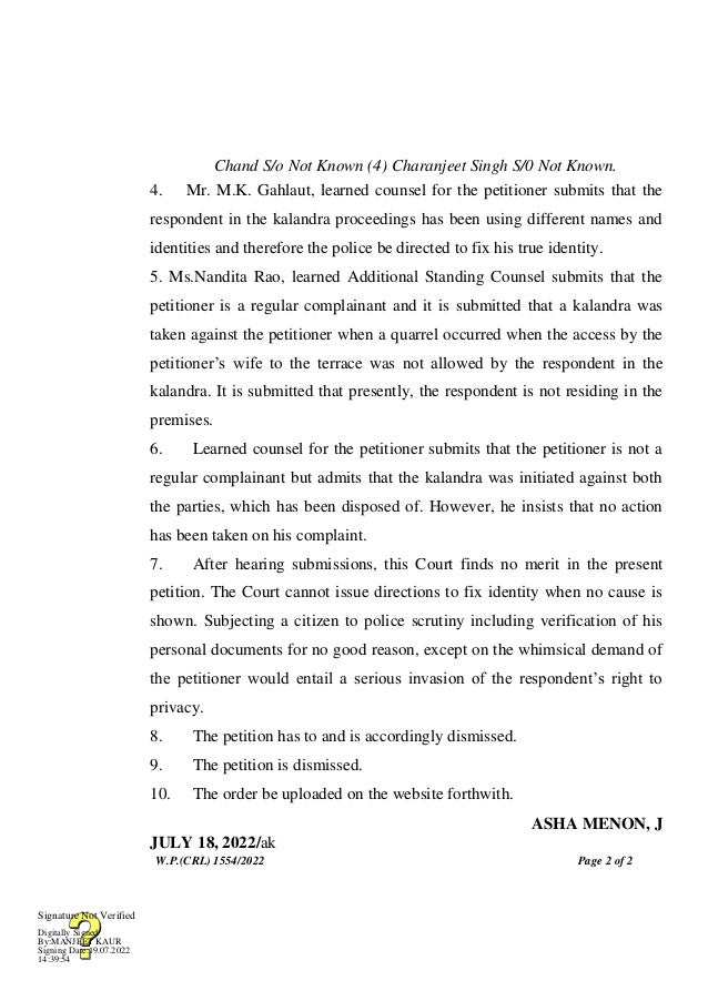 Chand S/o Not Known (4) Charanjeet Singh S/0 Not Known.
4. Mr. M.K. Gahlaut, learned counsel for the petitioner submits th...