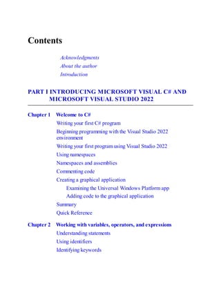 Microsoft Visual C# Step by Step 10th Edition John Sharp | PDF