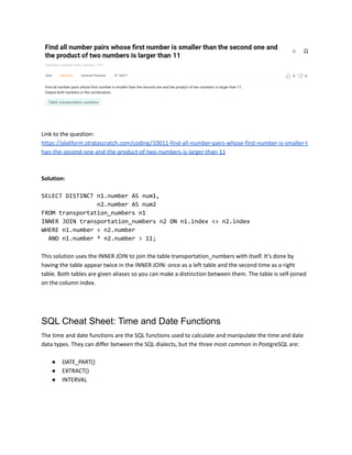 SQL CHEAT SHEET | PDF