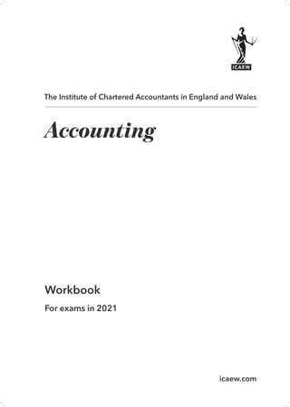 ICAEW Accounting workbook 2021 2021st Edition Icaew | PDF