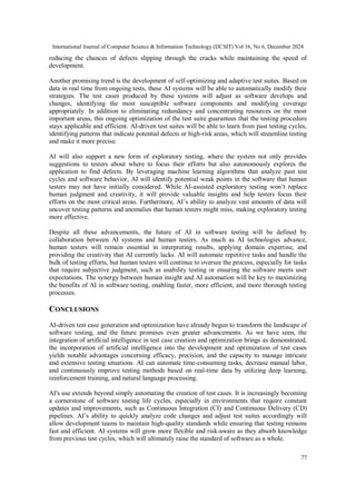 AI-Driven Test Case Optimization: Enhancing Efficiency in Software ...