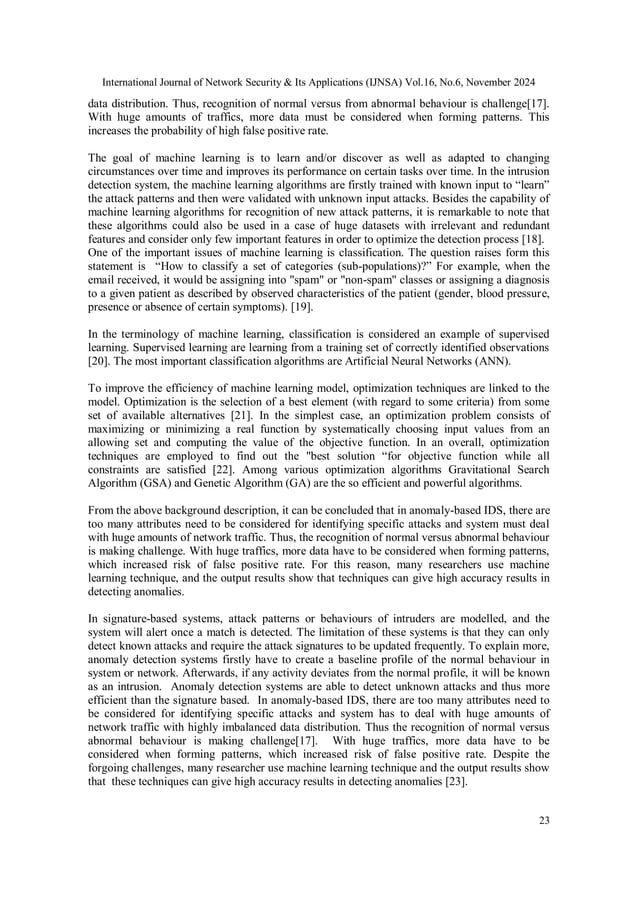 Improving intrusion detection system using the combination of neural
