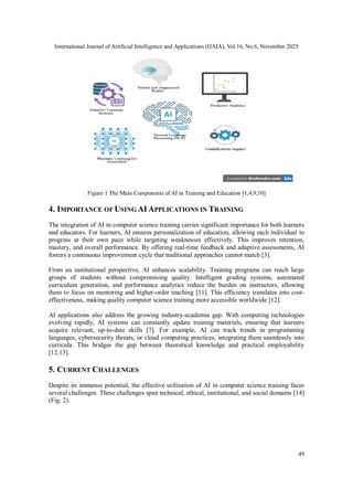 Methods and Pathways for Effective Utilization of AI in Training of ...
