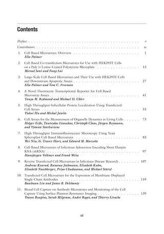 Cell Based Microarrays Methods and Protocols 1st Edition Ella Palmer ...