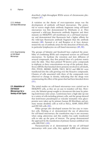 Cell Based Microarrays Methods and Protocols 1st Edition Ella Palmer ...