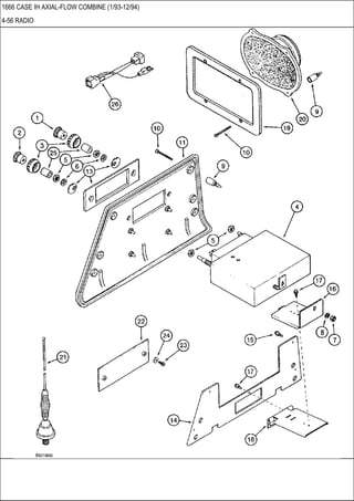 1666 CASE IH AXIAL-FLOW COMBINE (1/93-12/94)
4-56 RADIO
 