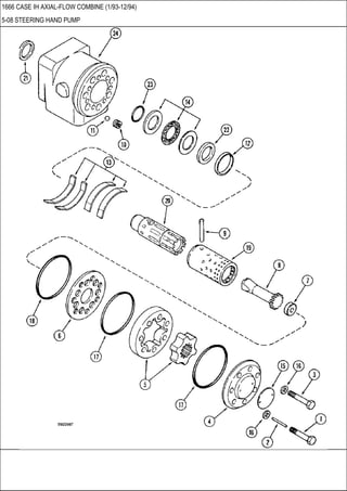 1666 CASE IH AXIAL-FLOW COMBINE (1/93-12/94)
5-08 STEERING HAND PUMP
 