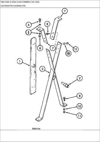 1666 CASE IH AXIAL-FLOW COMBINE (1/93-12/94)
2-06 RADIATOR CLEANING FAN
 