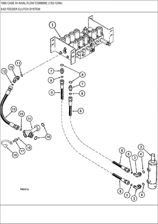 1666 CASE IH AXIAL-FLOW COMBINE (1/93-12/94)
8-62 FEEDER CLUTCH SYSTEM
 