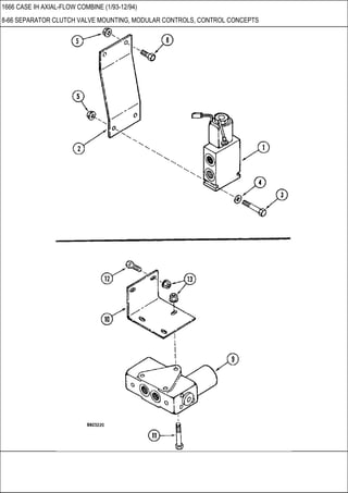 1666 CASE IH AXIAL-FLOW COMBINE (1/93-12/94)
8-66 SEPARATOR CLUTCH VALVE MOUNTING, MODULAR CONTROLS, CONTROL CONCEPTS
 