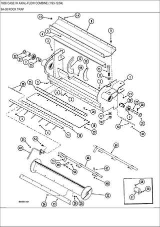 1666 CASE IH AXIAL-FLOW COMBINE (1/93-12/94)
9A-38 ROCK TRAP
 