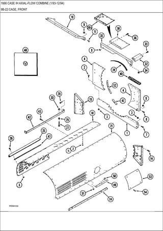 1666 CASE IH AXIAL-FLOW COMBINE (1/93-12/94)
9B-22 CAGE, FRONT
 