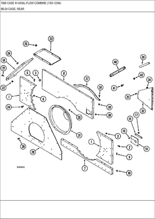 1666 CASE IH AXIAL-FLOW COMBINE (1/93-12/94)
9B-24 CAGE, REAR
 