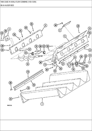 1666 CASE IH AXIAL-FLOW COMBINE (1/93-12/94)
9B-34 AUGER BED
 