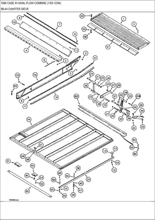 1666 CASE IH AXIAL-FLOW COMBINE (1/93-12/94)
9B-44 CHAFFER SIEVE
 