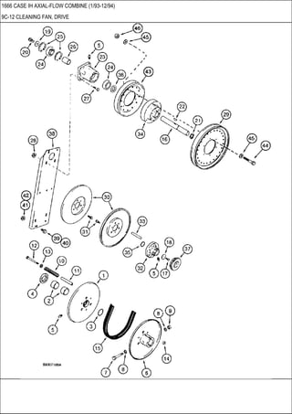 1666 CASE IH AXIAL-FLOW COMBINE (1/93-12/94)
9C-12 CLEANING FAN, DRIVE
 