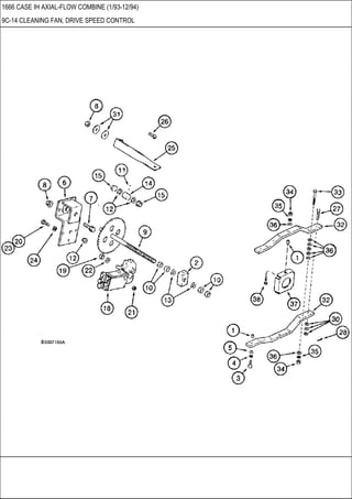 1666 CASE IH AXIAL-FLOW COMBINE (1/93-12/94)
9C-14 CLEANING FAN, DRIVE SPEED CONTROL
 