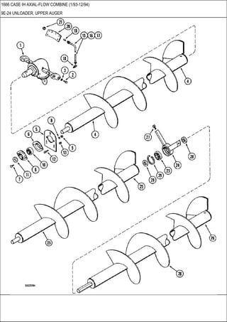 1666 CASE IH AXIAL-FLOW COMBINE (1/93-12/94)
9E-24 UNLOADER, UPPER AUGER
 