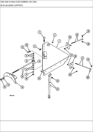 1666 CASE IH AXIAL-FLOW COMBINE (1/93-12/94)
9E-26 UNLOADER, SUPPORTS
 