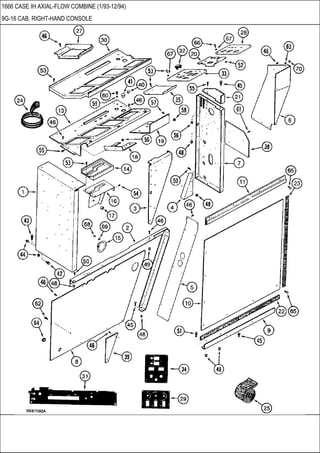 1666 CASE IH AXIAL-FLOW COMBINE (1/93-12/94)
9G-16 CAB, RIGHT-HAND CONSOLE
 