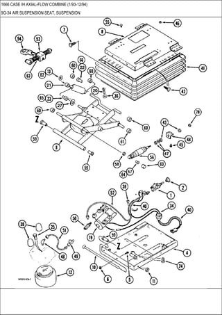 1666 CASE IH AXIAL-FLOW COMBINE (1/93-12/94)
9G-34 AIR SUSPENSION SEAT, SUSPENSION
 