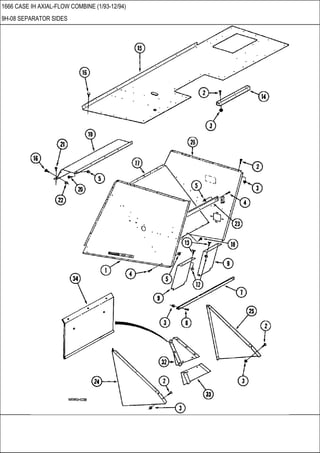 1666 CASE IH AXIAL-FLOW COMBINE (1/93-12/94)
9H-08 SEPARATOR SIDES
 