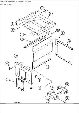 1666 CASE IH AXIAL-FLOW COMBINE (1/93-12/94)
9H-20 VALVE BOX
 