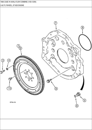 1666 CASE IH Axial - flow combine parts catalog