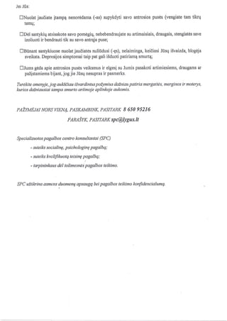 Pasitikrink ar patiri smurtą