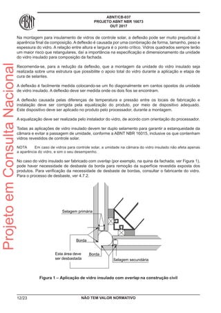 16673 nbr vidros para controle solar texto em votação | PDF