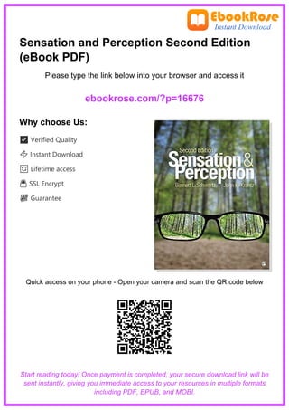 Comprehensive Guide to Sensation and Perception: Visual and Auditory ...