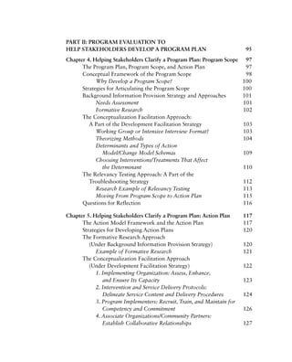 Practical Program Evaluation Theorydriven Evaluation And The Integrated ...