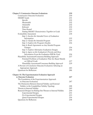 Practical Program Evaluation Theorydriven Evaluation And The Integrated ...