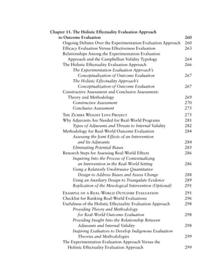 Practical Program Evaluation Theorydriven Evaluation And The Integrated ...