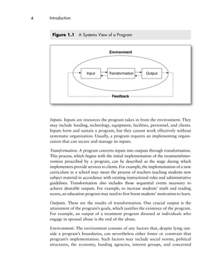 Practical Program Evaluation Theorydriven Evaluation And The Integrated ...