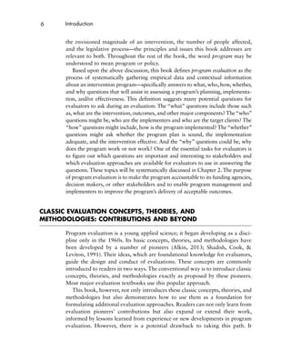 Practical Program Evaluation Theorydriven Evaluation And The Integrated ...