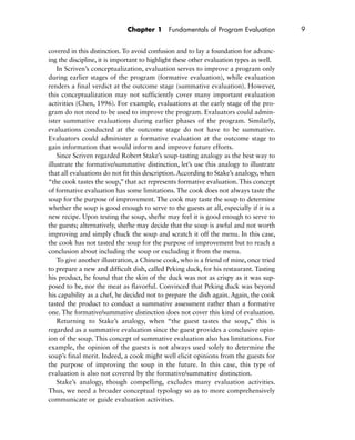 Practical Program Evaluation Theorydriven Evaluation And The Integrated ...