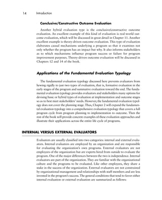 Practical Program Evaluation Theorydriven Evaluation And The Integrated ...