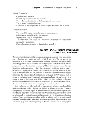 Practical Program Evaluation Theorydriven Evaluation And The Integrated ...