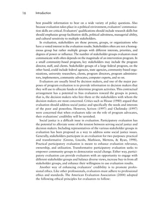 Practical Program Evaluation Theorydriven Evaluation And The Integrated ...