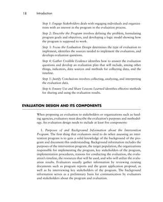 Practical Program Evaluation Theorydriven Evaluation And The Integrated ...