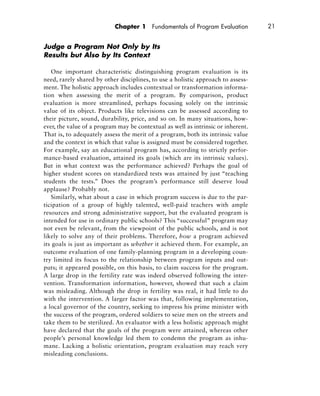 Practical Program Evaluation Theorydriven Evaluation And The Integrated ...