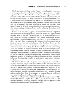 Practical Program Evaluation Theorydriven Evaluation And The Integrated ...